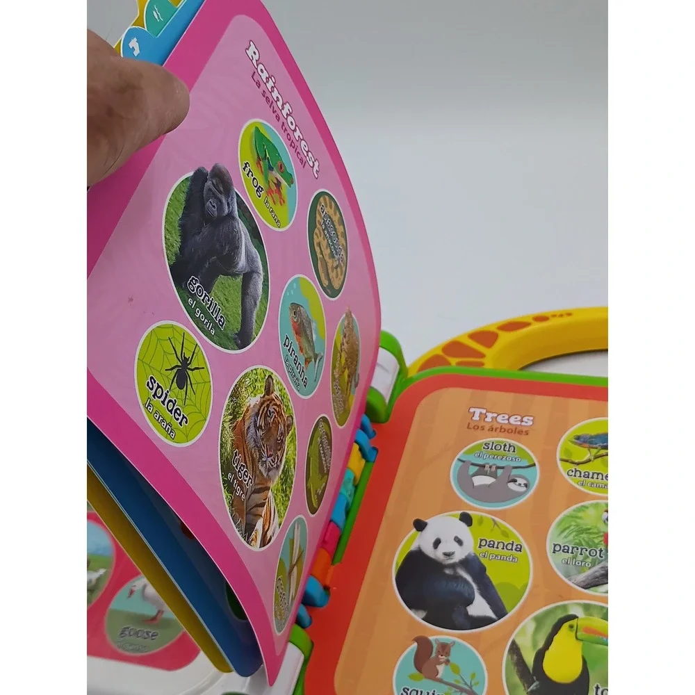 LeapFrog Unisex 100 Animals Book Green Bilingual Learning Toy OS Interactive